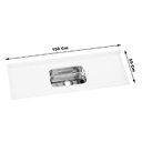 Ver imagem 3 de Pia Cozinha 150x55cm Sintética Cuba Inox Pedra Cinza Claro - 562407 - A.j. Rorato Pia Cozinha 150x55
