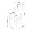 Ver imagem 4 de Mesa de Jantar 4 Lugares Província Mel/Blonde/Perola - Viero Móveis