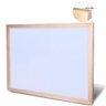 Quadro Branco Lousa 120x90cm Moldura Madeira Pinus Gv Office Lousa Branca, Quadro Branco Escritório, - 1