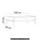 Ver imagem 4 de Mesa de Centro para Sala 100cm Soleil Tauari/grafite F07 - Mpozenato