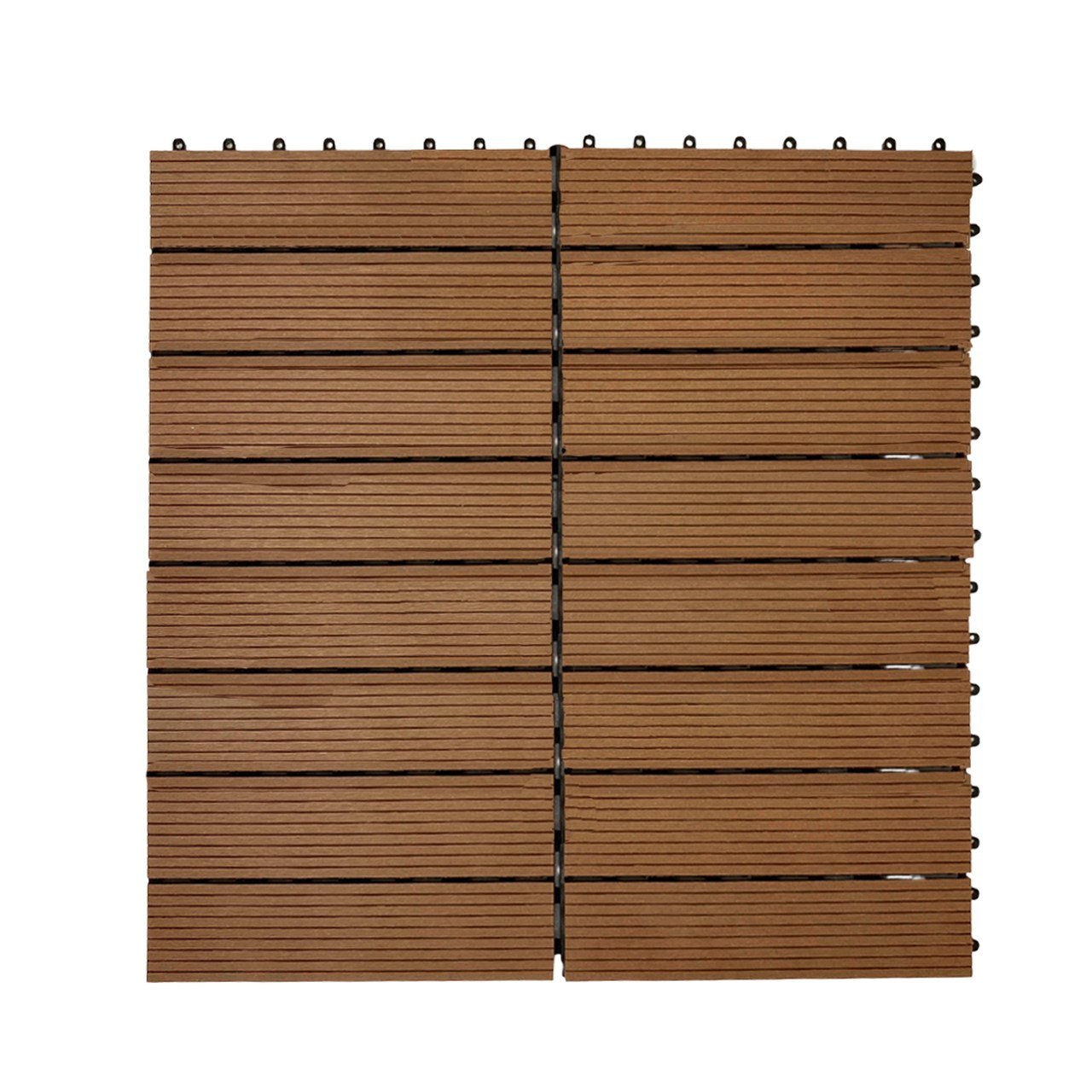 Combo Deck Modular Polywood WPC Cor Cumaru 30x30 - 3m² - 1