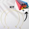 Kit 2 Arco + 4 Espaguete Flutuador Boia para Decorar Jardins Eventos - 1