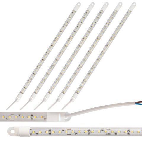 Kit 5 Peças Lâmpada Led Geladeira Freezer 12v 14w 890mm:12v/branco-quente
