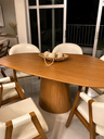 Ver imagem 1 de Mesa de Jantar Orgânica Eclat Freijó Base Cone 120x80cm