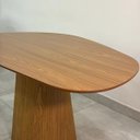 Ver imagem 3 de Mesa de Jantar Orgânica Eclat Freijó Base Cone 120x80cm