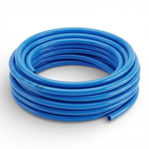 20mts Mangueira Pneumática Flexível Tubo 6mm Pu 150psi / 10bar Azul