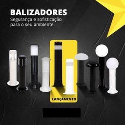 Poste Balizador Luminária Aura Casa Sítio Jardim 55cm Verde - 4