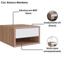 Ver imagem 5 de Mesa de Cabeceira Suspensa 1 Gaveta 30 Cm B87 Montana Branco Novam