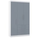 Ver imagem 1 de Guarda Roupa Modulado 132cm 3 Portas e 4 Gavetas Alpes Luciane Móveis