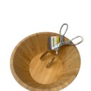 Ver imagem 3 de Saladeira de Bambu com 24 Cm com Pegador Tipo Americano Mimo