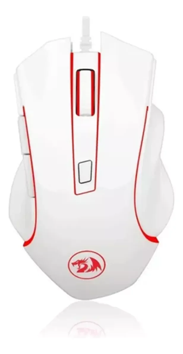 Mouse Gamer com Fio Nothosaur Redragon M606w 3200 Dpi Cor Branco - 1