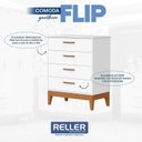 Ver imagem 6 de Quarto de Bebê Flip com Cômoda Gaveteiro Branco Acetinado com Colchão Gazin - Reller