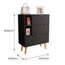 Ver imagem 4 de Sapateira Organizadora Classic com Portas Basculantes e Gaveta Preto Jm3