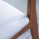 Ver mais imagens de Conjunto Mesa com 4 Cadeiras Extensível com Encosto Tela 100% Mdf Preto Bege Dalla Costa