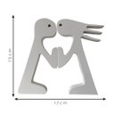 Ver imagem 2 de Escultura Decorativa Casal 17x15cm Branco