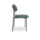 Ver imagem 5 de Kit 4 Cadeiras Fixa Stela Courino Verde Recepção - Belliv Decor