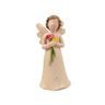 Anjo Nude Barroco Com Flor 10x4x4cm Estátua - 1