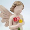 Anjo Nude Barroco Com Flor 10x4x4cm Estátua - 3