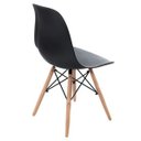 Ver imagem 6 de Mesa Redonda 90cm com 4 Cadeiras Eames Eiffel Pés de Madeira Preta