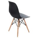Ver imagem 6 de Mesa Redonda 90cm com 4 Cadeiras Eames Eiffel Pés de Madeira Preta