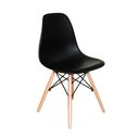 Ver imagem 5 de Mesa Redonda 90cm com 4 Cadeiras Eames Eiffel Pés de Madeira Preta