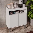 Ver imagem 1 de Balcão Balc Chico (Alice) 2 Portas 2 Prateleiras MDP-BP 70,5cm Branco