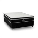 Ver imagem 7 de Cama Box Viúva Preto + Colchão Paris Molas Ensacadas Preto Suede Preto/preto