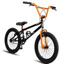 Ver imagem 2 de Bicicleta Aro 20 Bmx Pro-x Infantil Série 1 Aro Aero Freio V-brake - Preto+laranja
