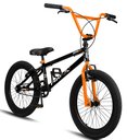 Ver imagem 2 de Bicicleta Aro 20 Bmx Pro-x Infantil Série 1 Aro Aero Freio V-brake - Preto+laranja