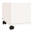 Ver imagem 3 de Multiuso Sapateira 01 Porta + Chave Branco Pés Rodízios Trinobel