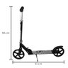 Patinete Scooter Dobrável Capacidade 70kg Jovens Adultos Cor Preto - 7