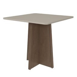 Mesa de Jantar Celebrare 90x90 Imbuia/Off White - Móveis Lopas - 1