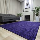Ver imagem 2 de Tapete Carpete Sala Quarto Elegante Geométrico 2,00 X 3,00 - Cor Violeta