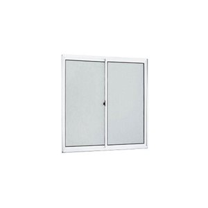 Janela WC de alumínio 02 folhas fit branca - 80x120