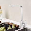 Ver imagem 6 de Torneira Cozinha Bancada Monocomando Inox Quente/frio Fc-58