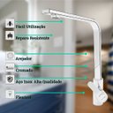 Ver imagem 5 de Torneira Cozinha Bancada Monocomando Inox Quente/frio Fc-58