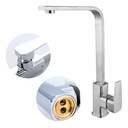 Ver imagem 1 de Torneira Cozinha Bancada Monocomando Inox Quente/frio Fc-58