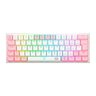 Teclado Gamer Redragon Anivia Branco Rosa Rgb Switch Marrom - 1