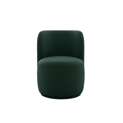Poltrona Decorativa Sala Estar Orgânica Bia Boucle Verde - Montanaris Decor
