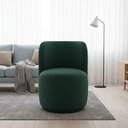 Ver imagem 2 de Poltrona Decorativa Sala Estar Orgânica Bia Boucle Verde - Montanaris Decor