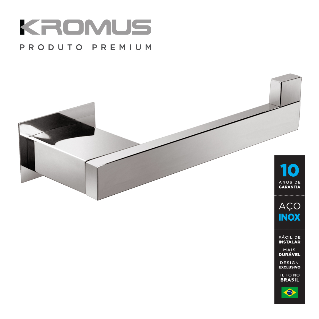 Kit Acessórios Para Banheiros 6 Peças Inox - Kromus Kitrt6 - 4