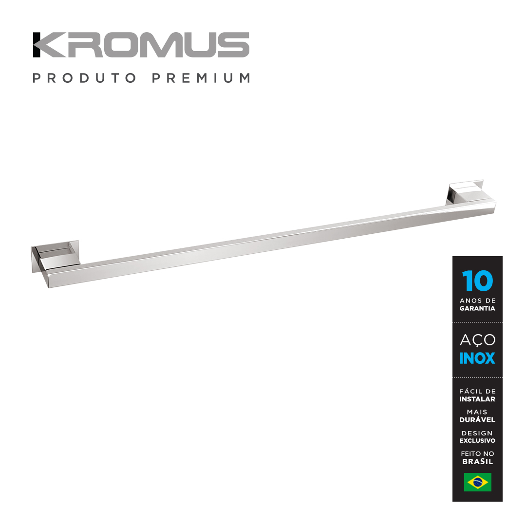 Kit Acessórios Para Banheiros 6 Peças Inox - Kromus Kitrt6 - 8