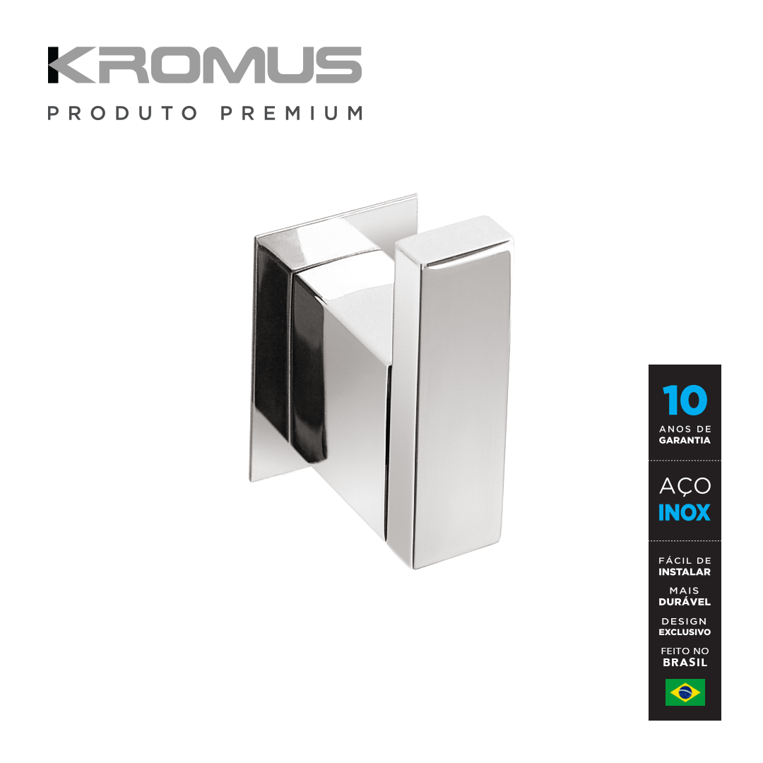 Kit Acessórios Para Banheiros 6 Peças Inox - Kromus Kitrt6 - 3