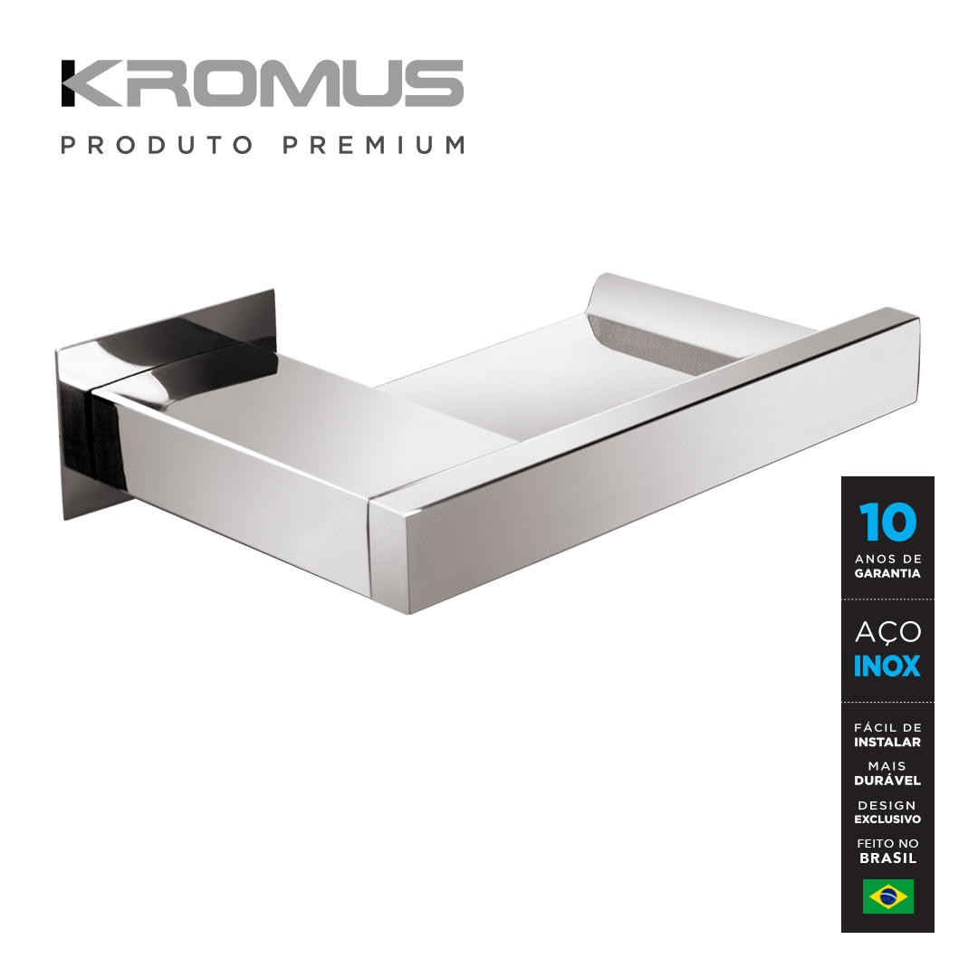 Kit Acessórios Para Banheiros 6 Peças Inox - Kromus Kitrt6 - 5