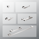 Ver imagem 1 de Kit Acessórios Para Banheiros 6 Peças Inox - Kromus Kitrt6