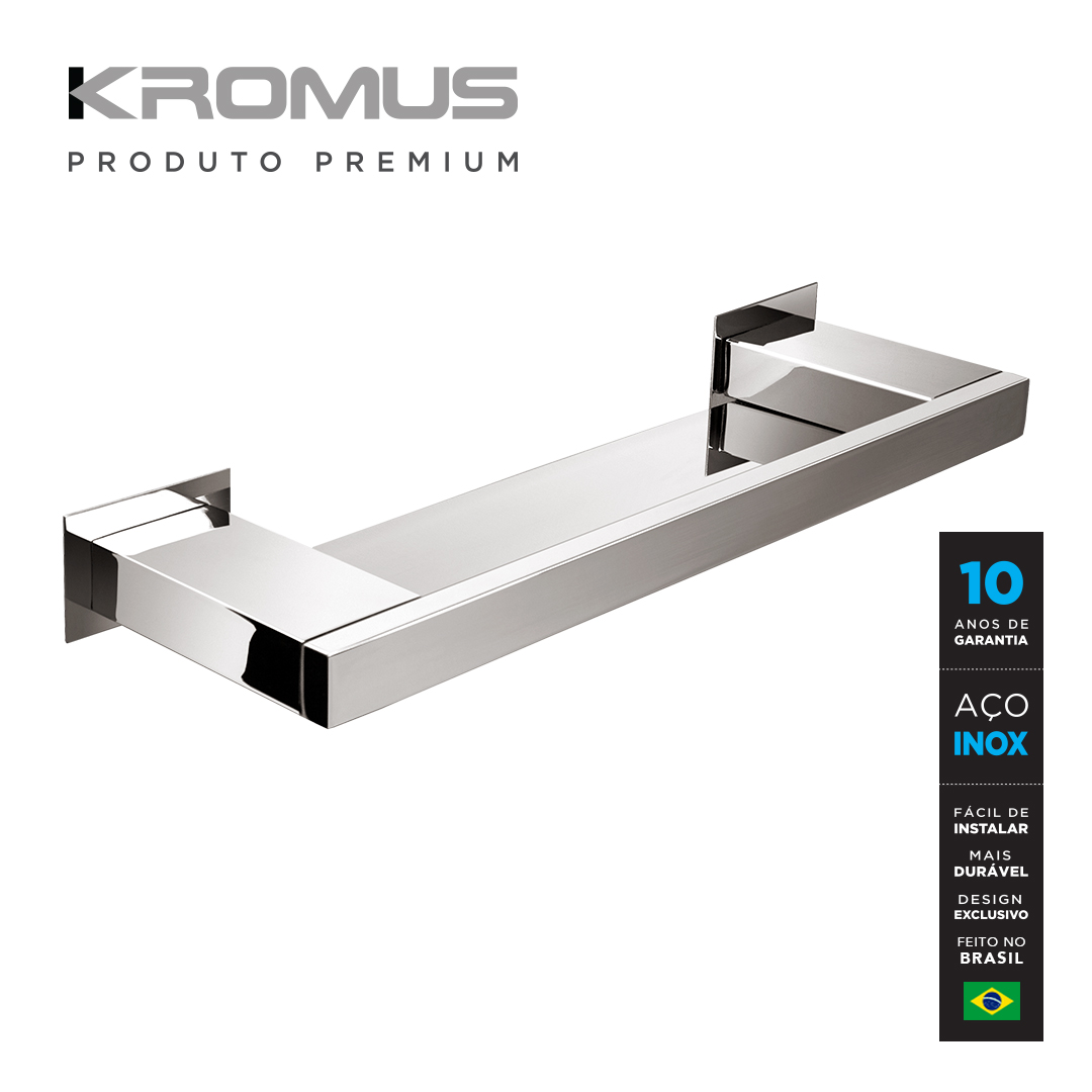 Kit Acessórios Para Banheiros 6 Peças Inox - Kromus Kitrt6 - 6