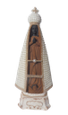 Ver imagem 5 de Imagem Nossa Senhora Aparecida 30cm Gesso Laqueada Pérolas Strass Pintada Artesanalmente