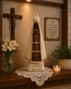 Ver imagem 1 de Imagem Nossa Senhora Aparecida 30cm Gesso Laqueada Pérolas Strass Pintada Artesanalmente