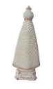 Ver imagem 6 de Imagem Nossa Senhora Aparecida 30cm Gesso Laqueada Pérolas Strass Pintada Artesanalmente