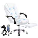 Ver imagem 2 de Cadeira de Escritório Presidente com Massagem Apoio Aos Pés Reclina